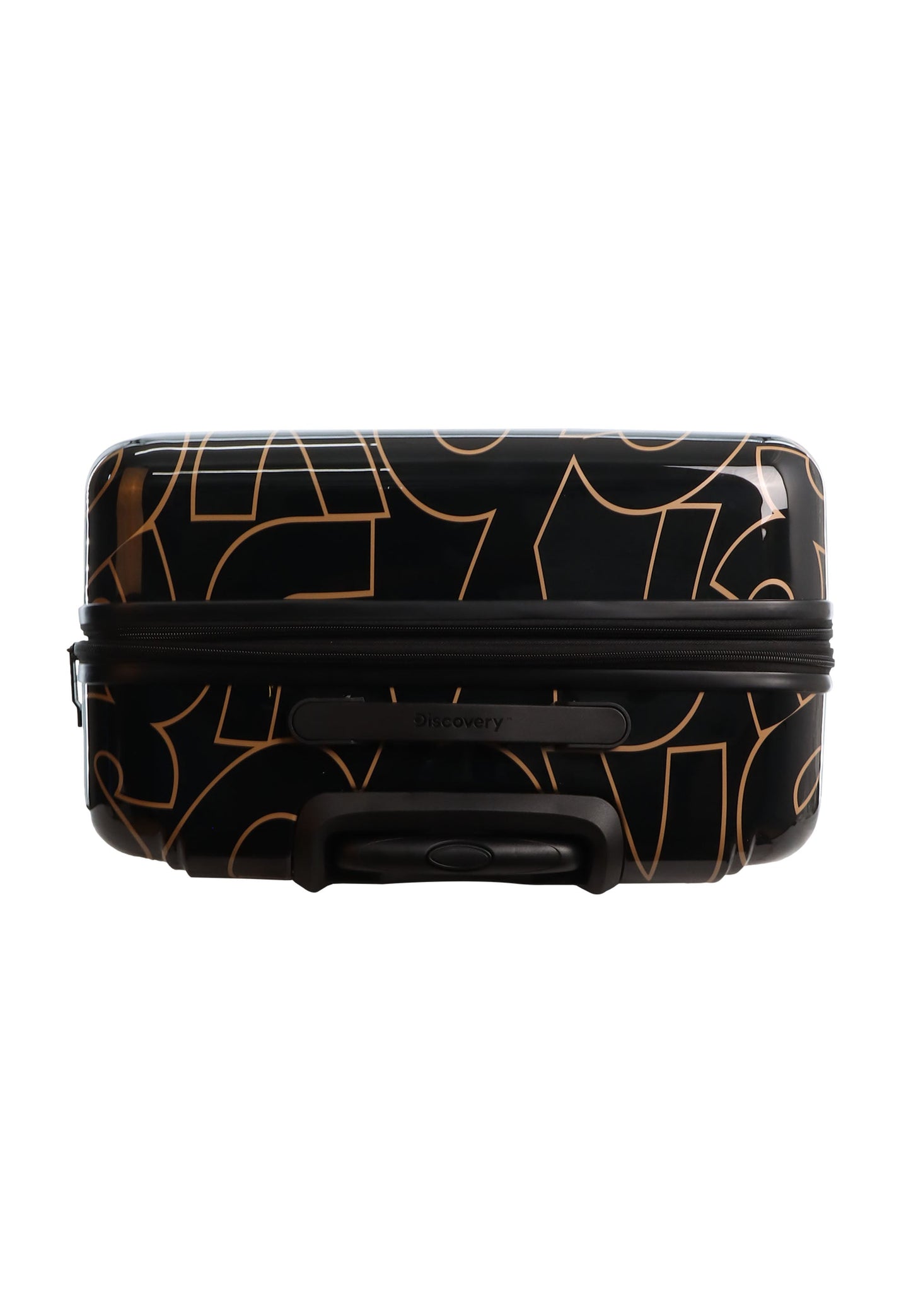 Discovery - Gold | Hartschalenkoffer / Trolley / Reisekoffer mit Druck - 77 cm - 105 Liter - L