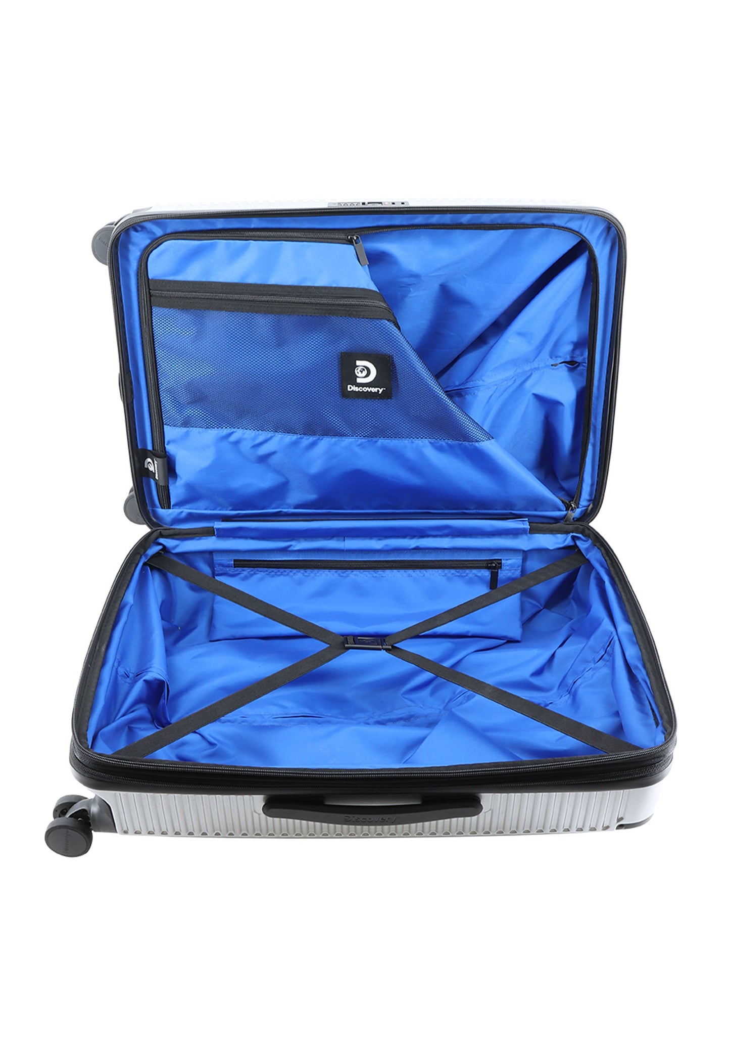 Discovery - Crossroad | Hartschalenkoffer / Trolley / Reisekoffer - L - 118 liter - Silber