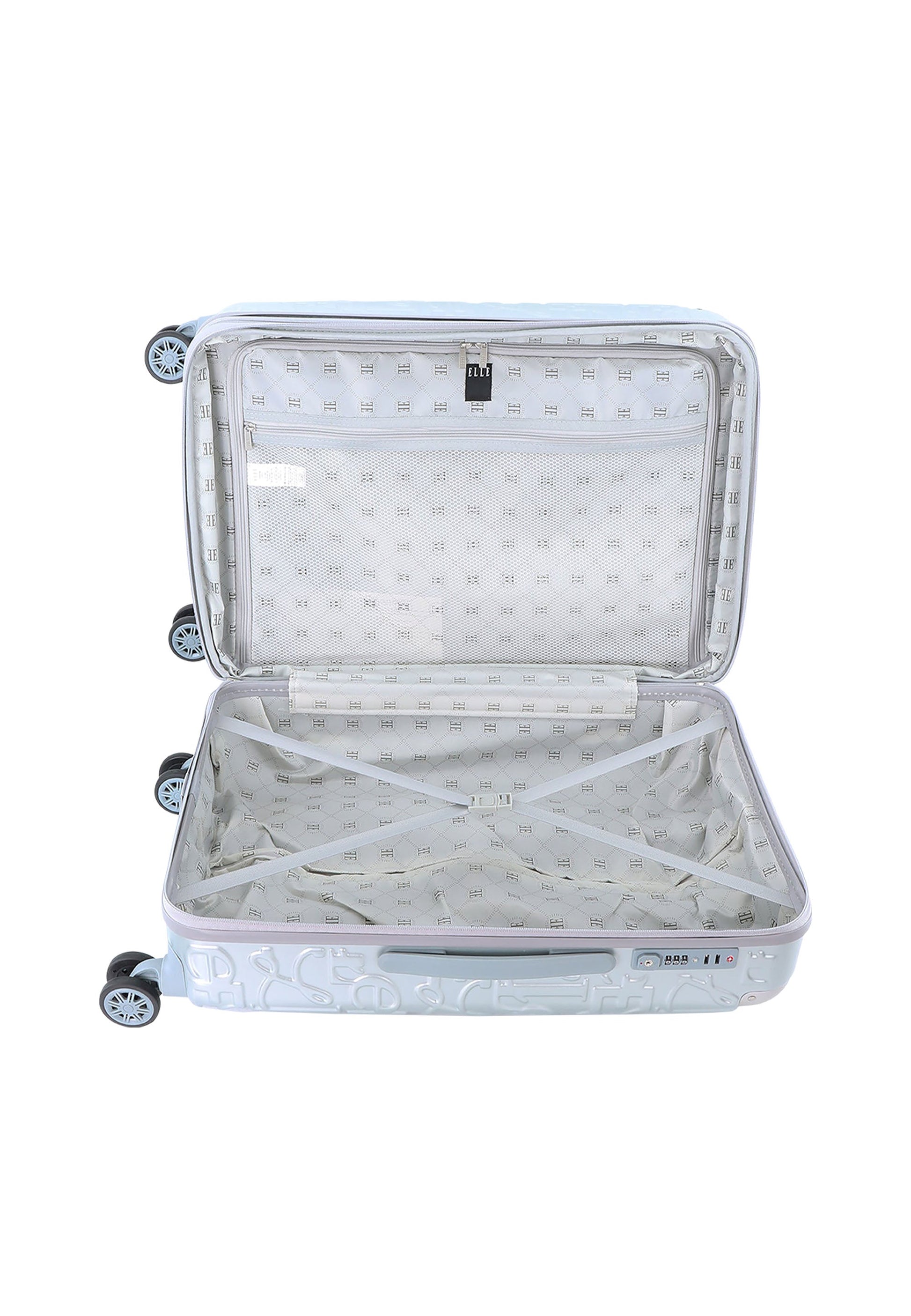 ELLE Alors Hartschalenkoffer / Trolley / Reisekoffer (Medium) - Silber