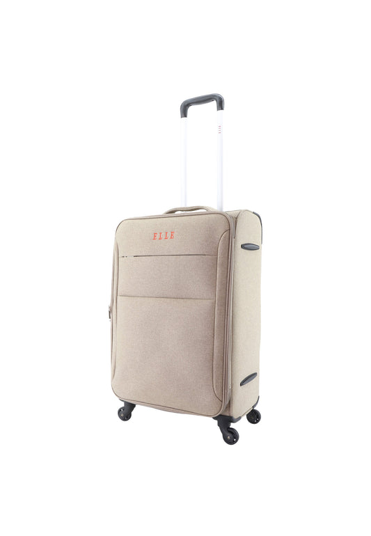 ELLE Pledge Weichschalenkoffer / Trolley / Reisekoffer (Medium) Beige
