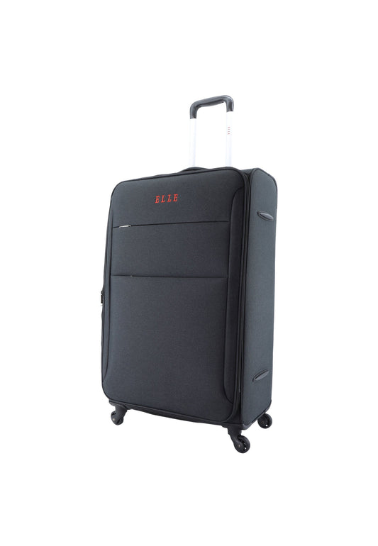 ELLE Pledge Weichschalenkoffer / Trolley / Reisekoffer (Large) Schwarz