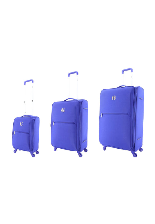 ELLE Mode Hartschalen-Kofferset / Trolley-Set / Reisekofferset (S/M/L) Blau