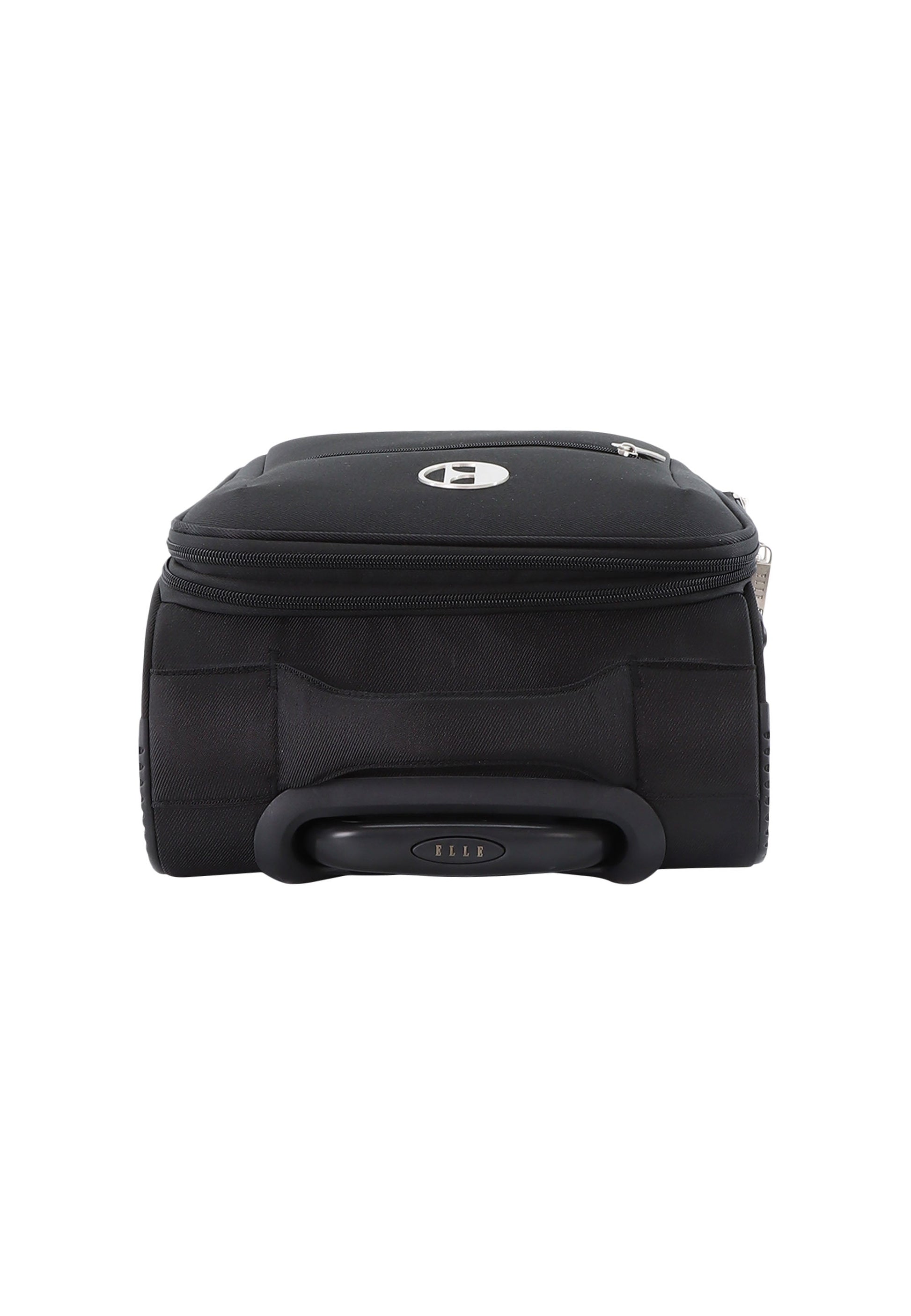 ELLE Mode Handgepäck Weichschalenkoffer / Trolley / Reisekoffer (Small) Schwarz