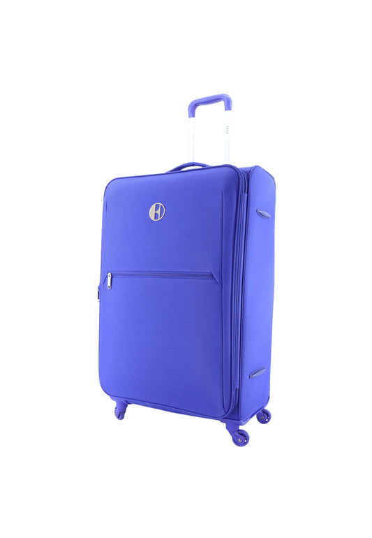 ELLE Mode Weichschalenkoffer / Trolley / Reisekoffer (Large) Blau