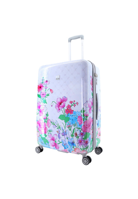 ELLE Bouquet Hartschalenkoffer / Trolley / Reisekoffer (Large) Weiß