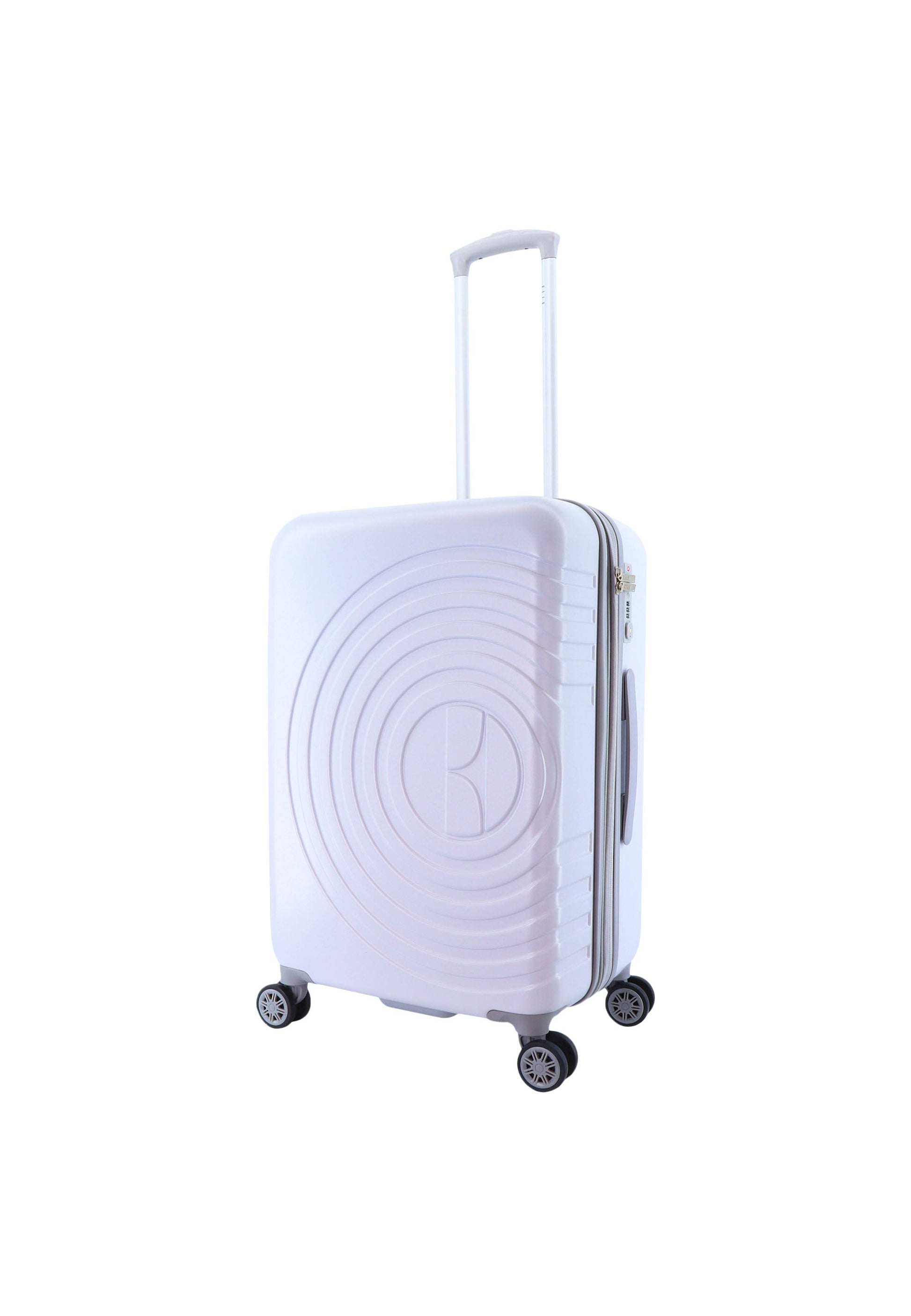 ELLE Debossed Hartschalenkoffer / Trolley / Reisekoffer (Medium) Lila