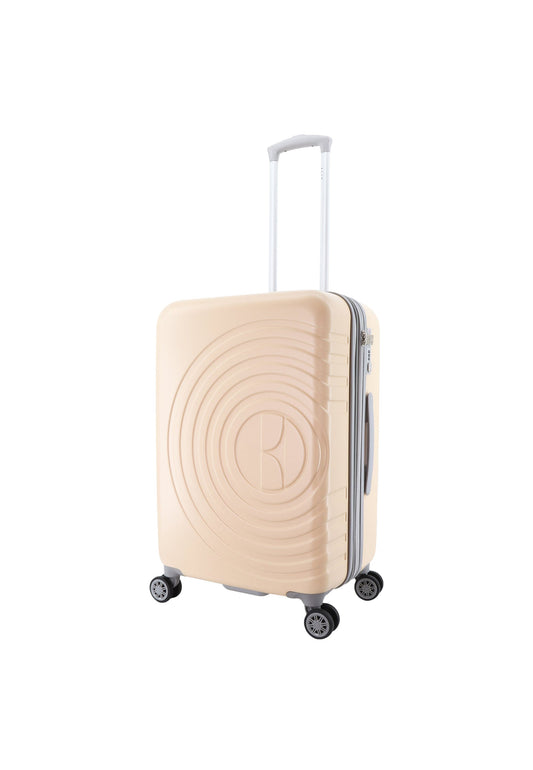 ELLE Debossed Hartschalenkoffer / Trolley / Reisekoffer (Medium) Rosa