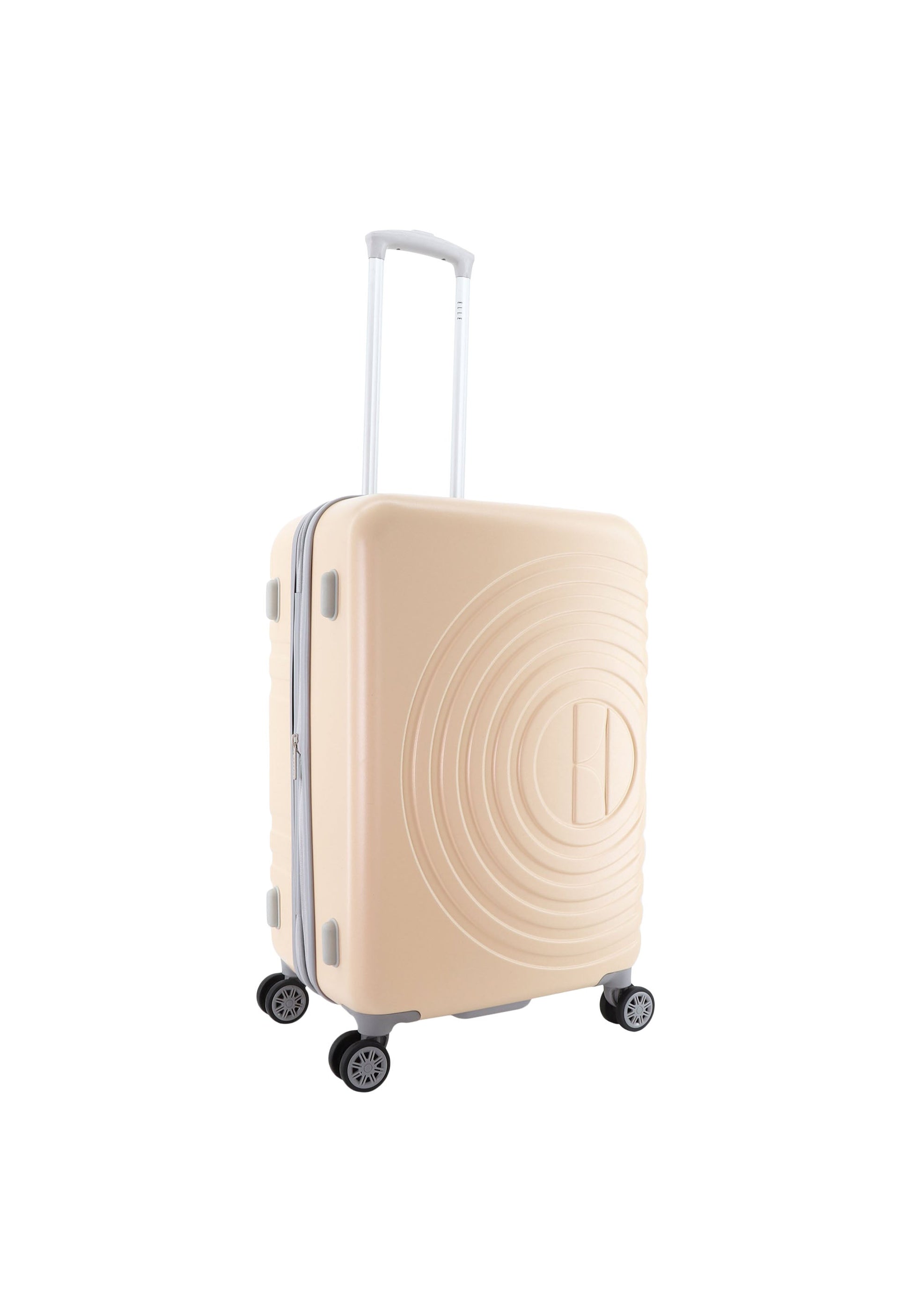 ELLE Debossed Hartschalenkoffer / Trolley / Reisekoffer (Medium) Rosa