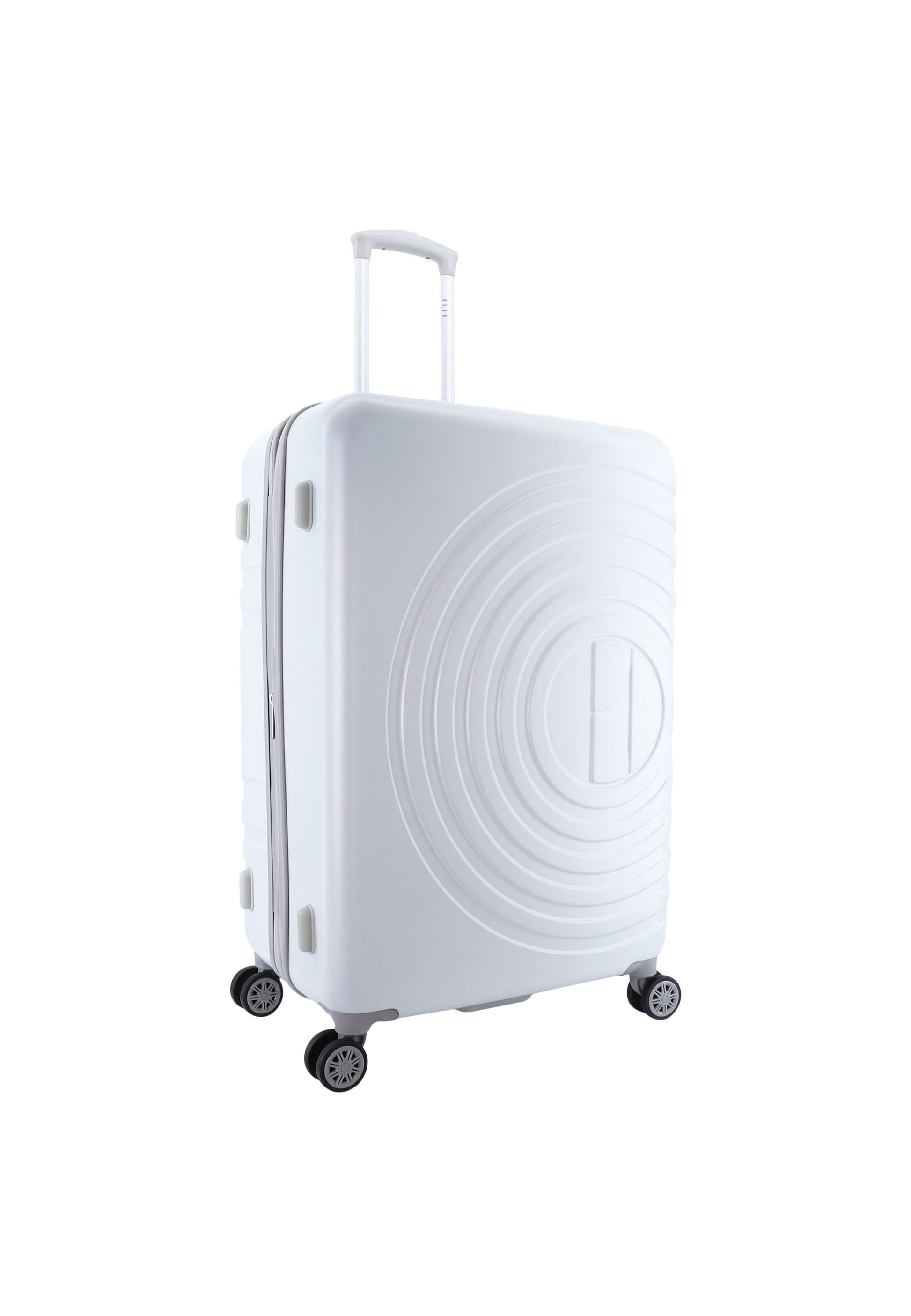 ELLE Debossed Hartschalenkoffer / Trolley / Reisekoffer (Large) Weiß