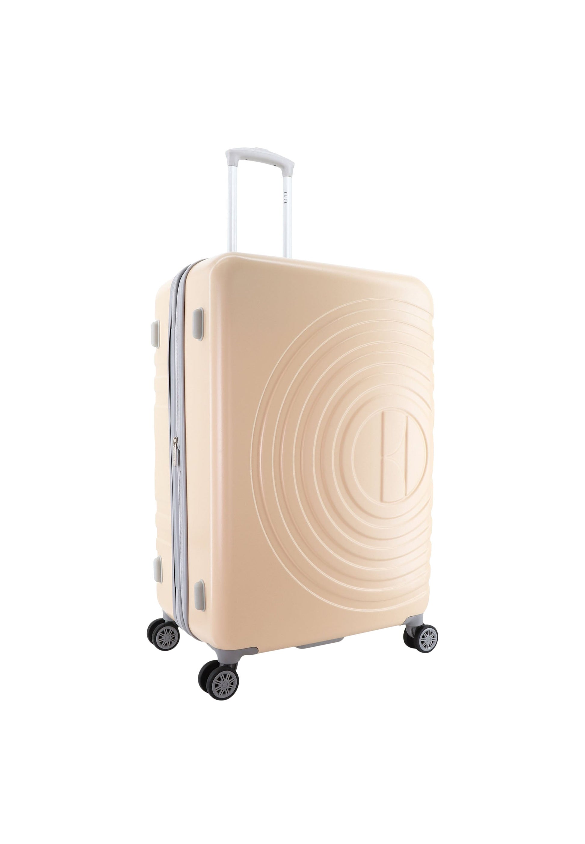 ELLE Debossed Hartschalenkoffer / Trolley / Reisekoffer (Large) Rosa