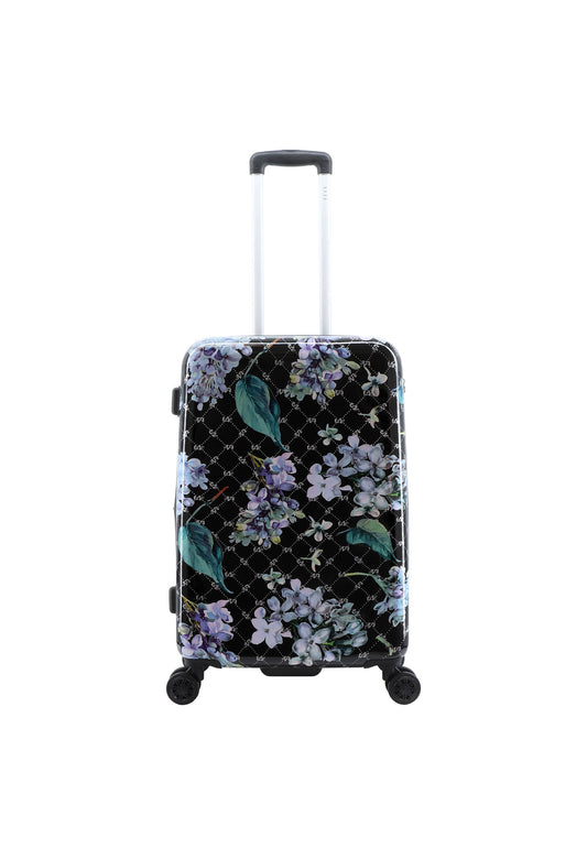 ELLE Floret Hartschalenkoffer / Trolley / Reisekoffer (Medium) Schwarz