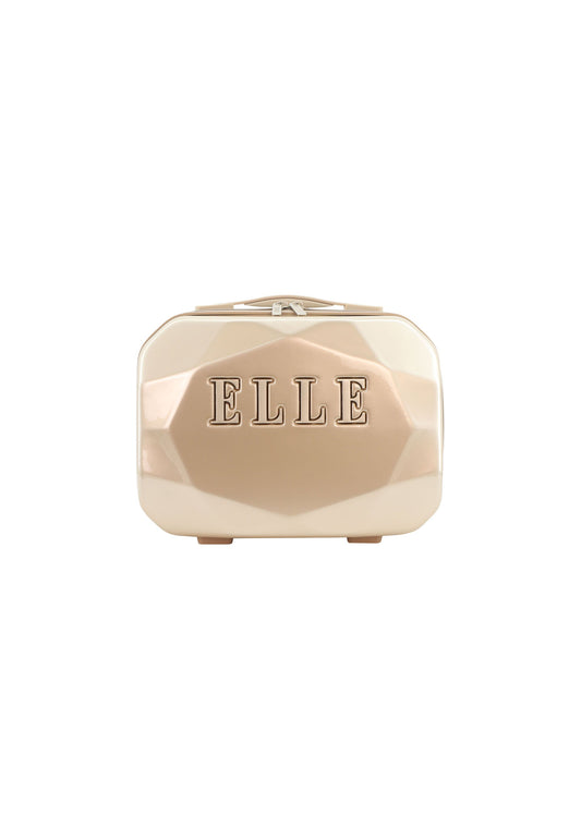 ELLE Diamond Toilettentasche / Kosmetiktasche Taupe