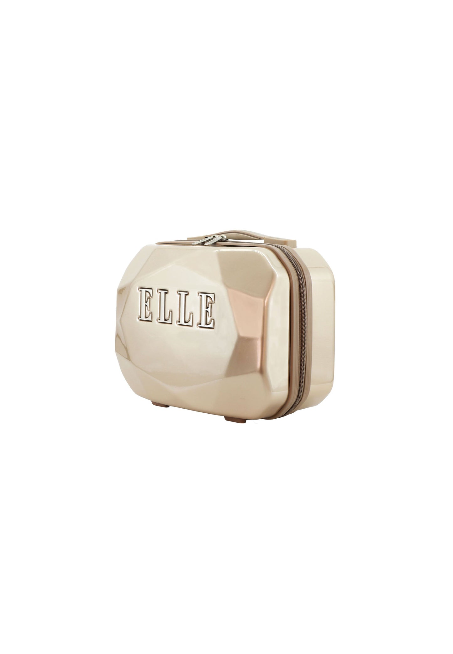 ELLE Diamond Toilettentasche / Kosmetiktasche Taupe