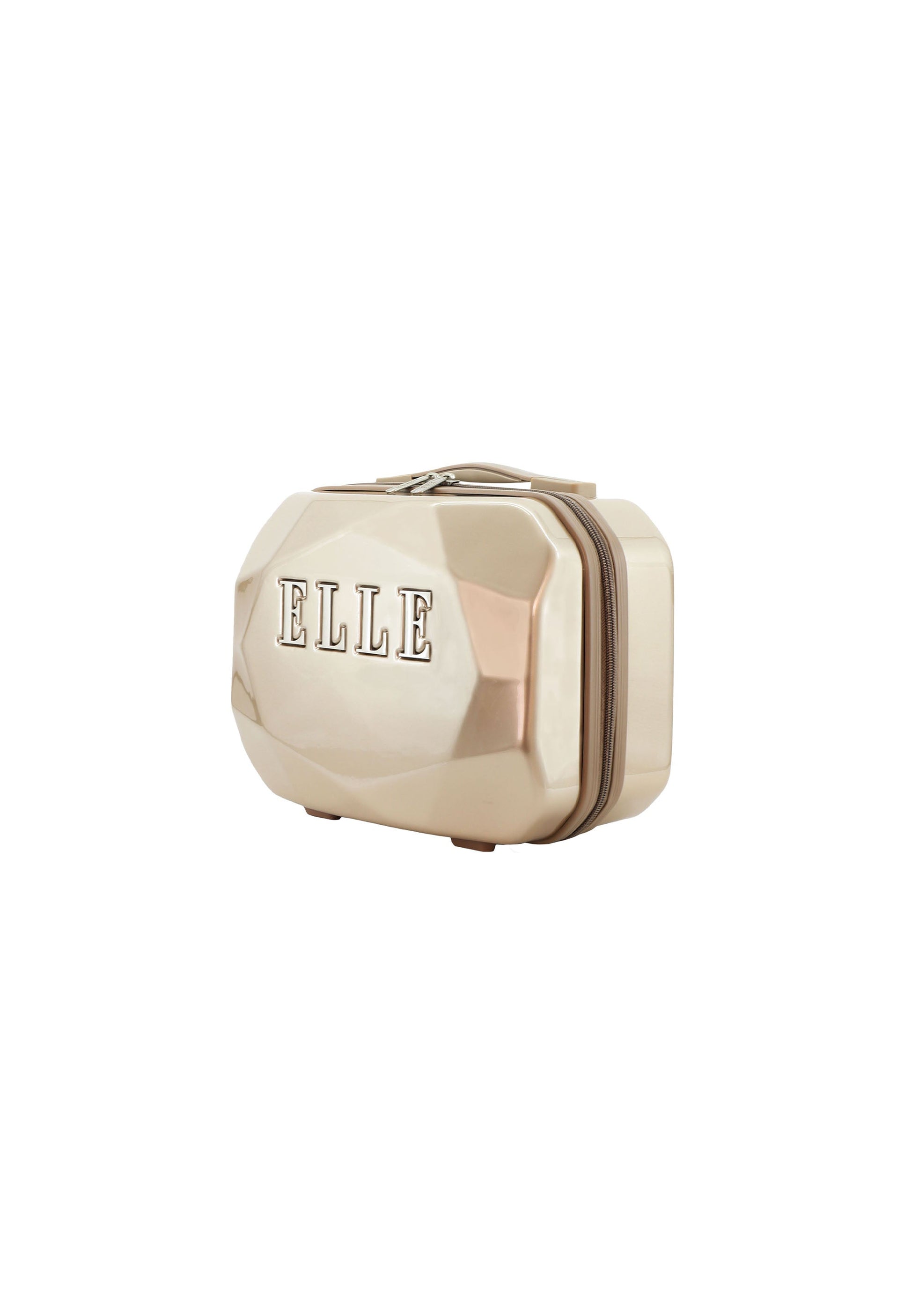 ELLE Diamond Toilettentasche / Kosmetiktasche Taupe