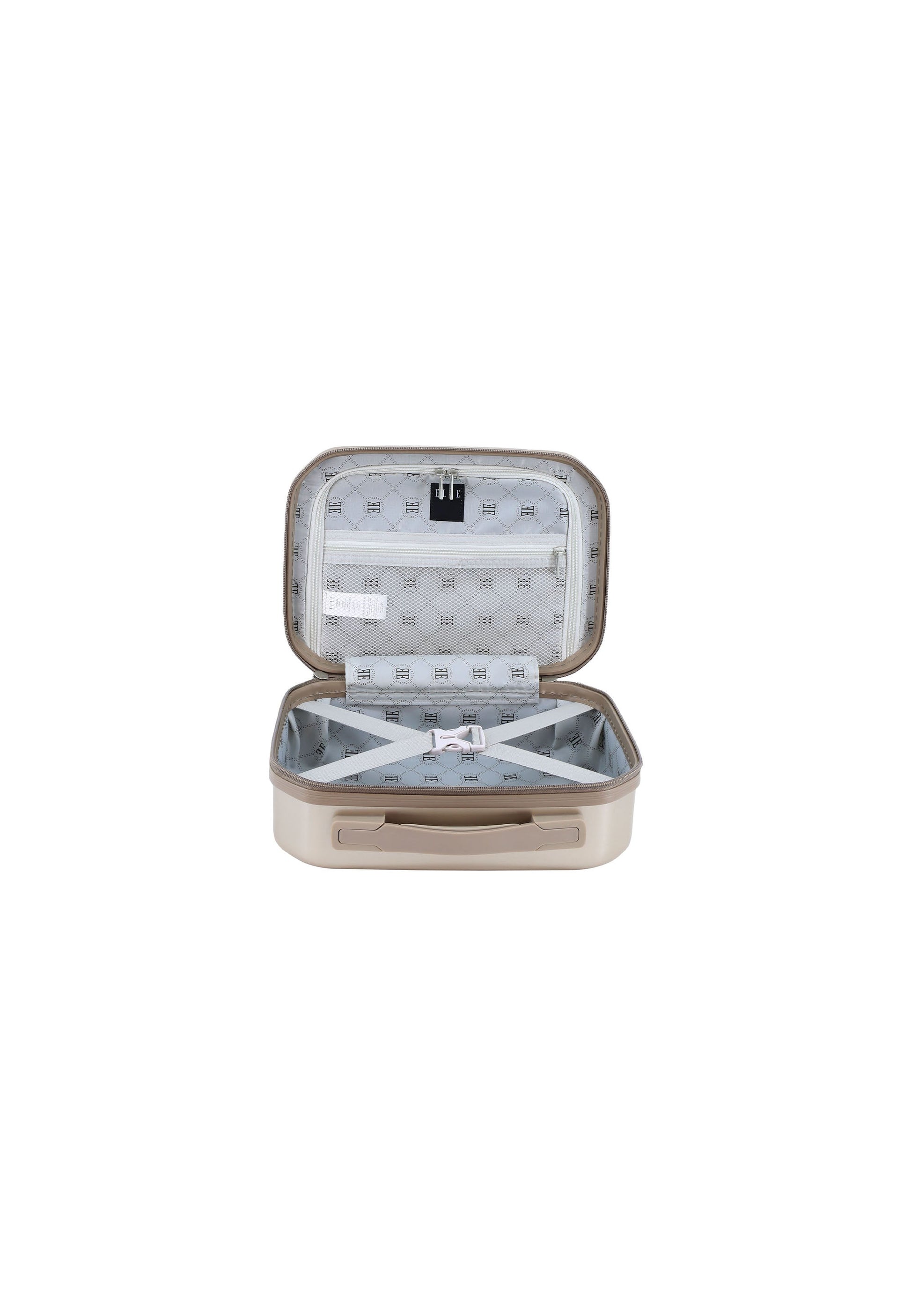 ELLE Diamond Toilettentasche / Kosmetiktasche Taupe