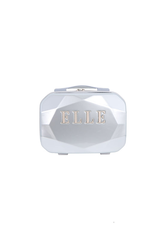 ELLE Diamond Toilettentasche / Kosmetiktasche Silber