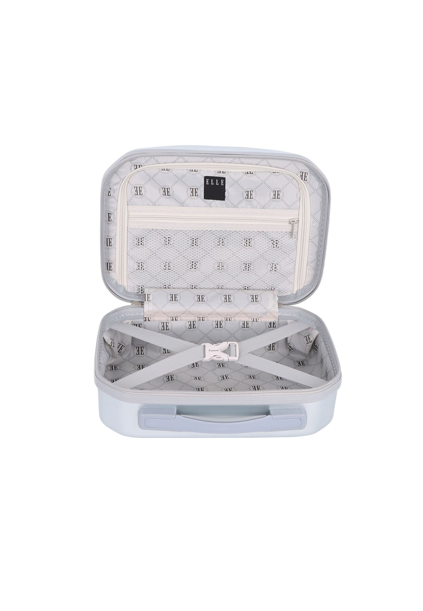 ELLE Diamond Toilettentasche / Kosmetiktasche Silber
