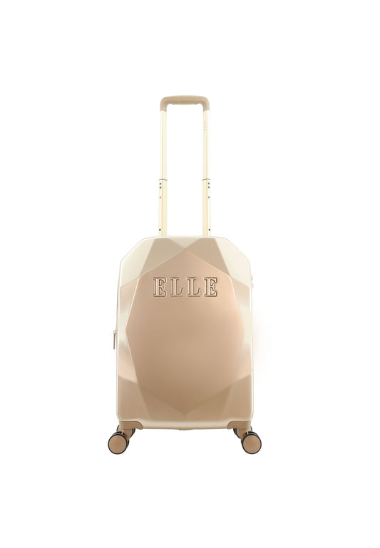 ELLE Diamond Handgepäck Hartschalenkoffer / Trolley / Reisekoffer (Small) Taupe