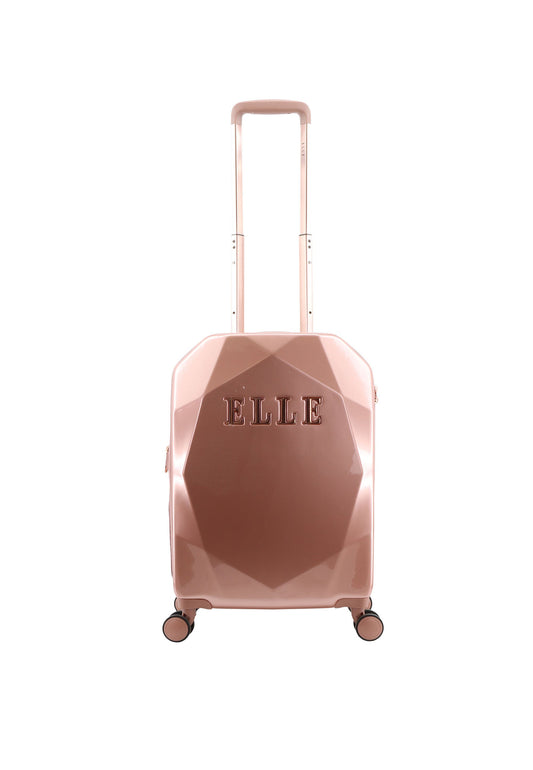 ELLE Diamond Handgepäck Hartschalenkoffer / Trolley / Reisekoffer (Small) Roségold