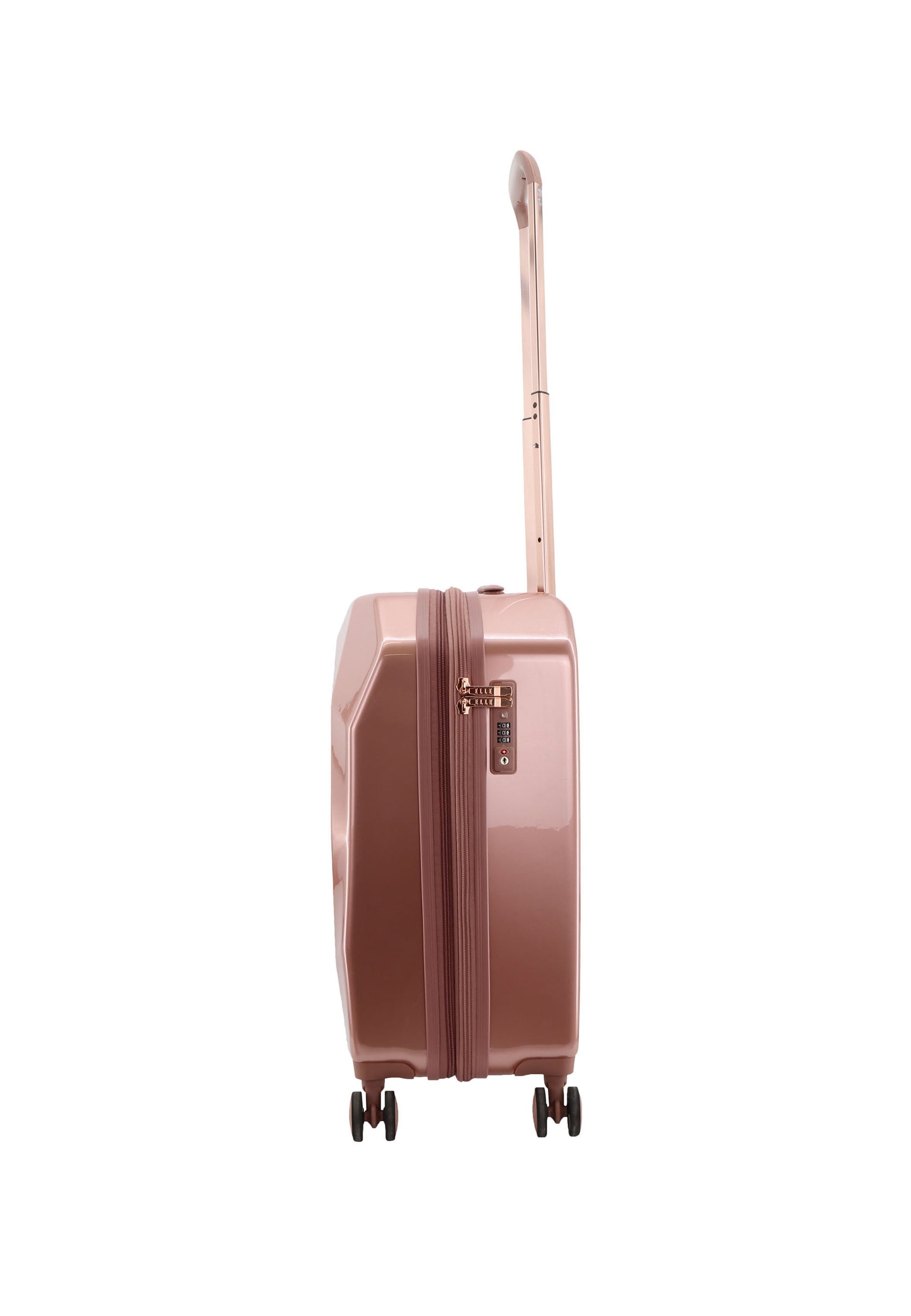 ELLE Diamond Handgepäck Hartschalenkoffer / Trolley / Reisekoffer (Small) Roségold