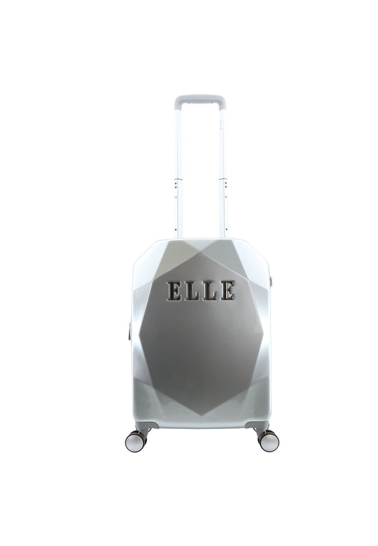 ELLE Diamond Handgepäck Hartschalenkoffer / Trolley / Reisekoffer (Small) Silber