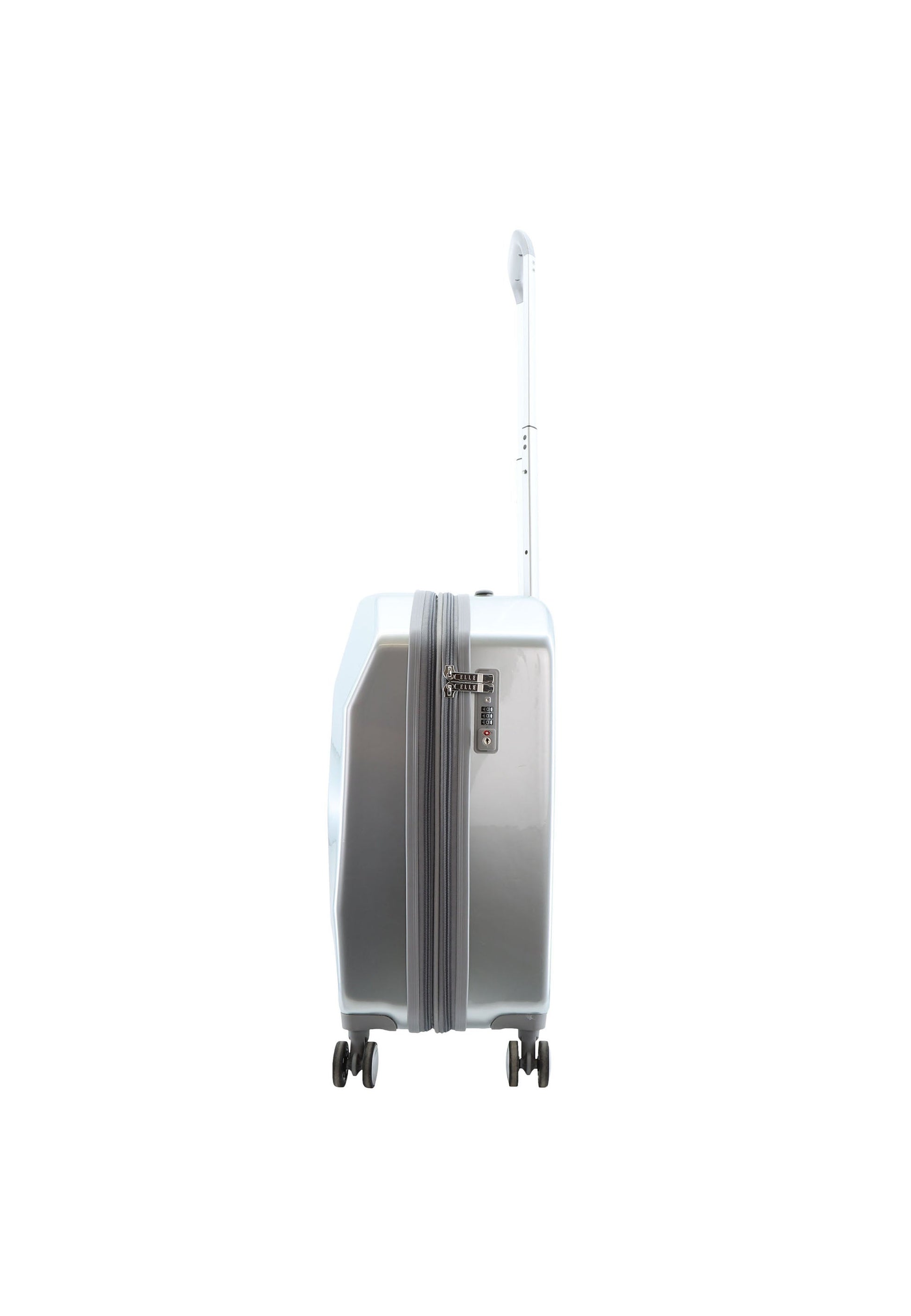 ELLE Diamond Handgepäck Hartschalenkoffer / Trolley / Reisekoffer (Small) Silber