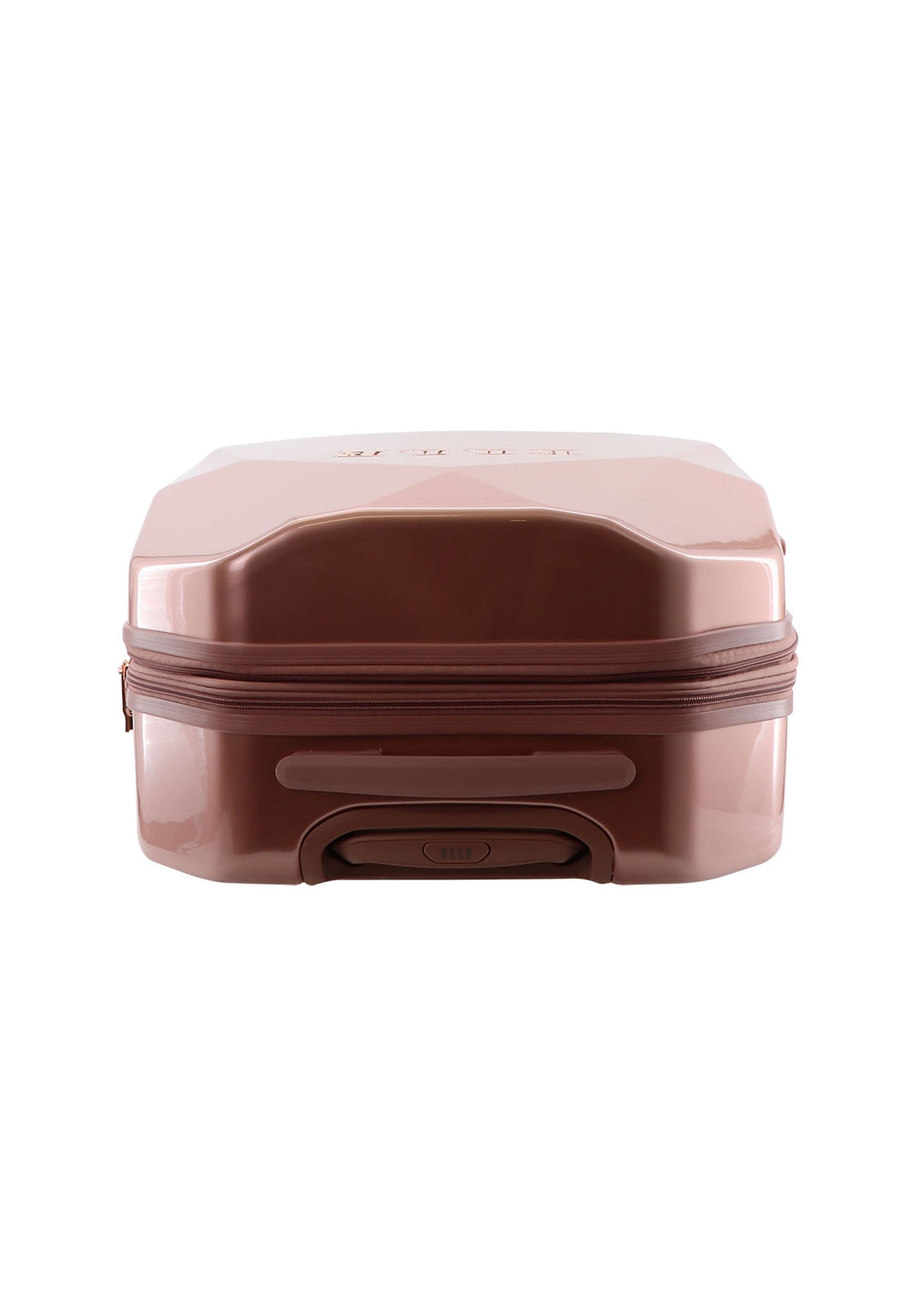 ELLE Diamond Hartschalenkoffer / Trolley / Reisekoffer (Medium) Roségold