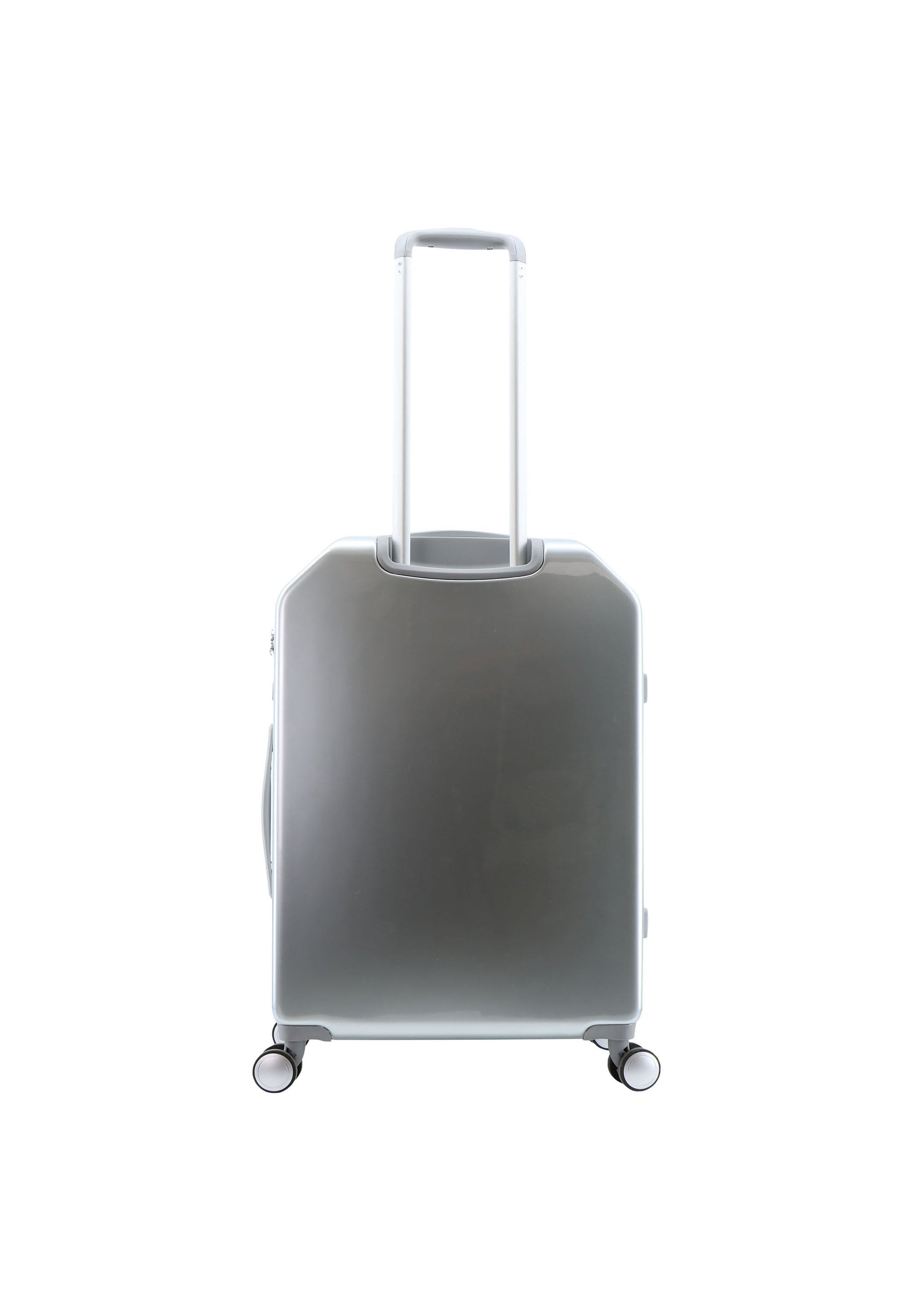 ELLE Diamond Hartschalenkoffer / Trolley / Reisekoffer (Medium) Silber