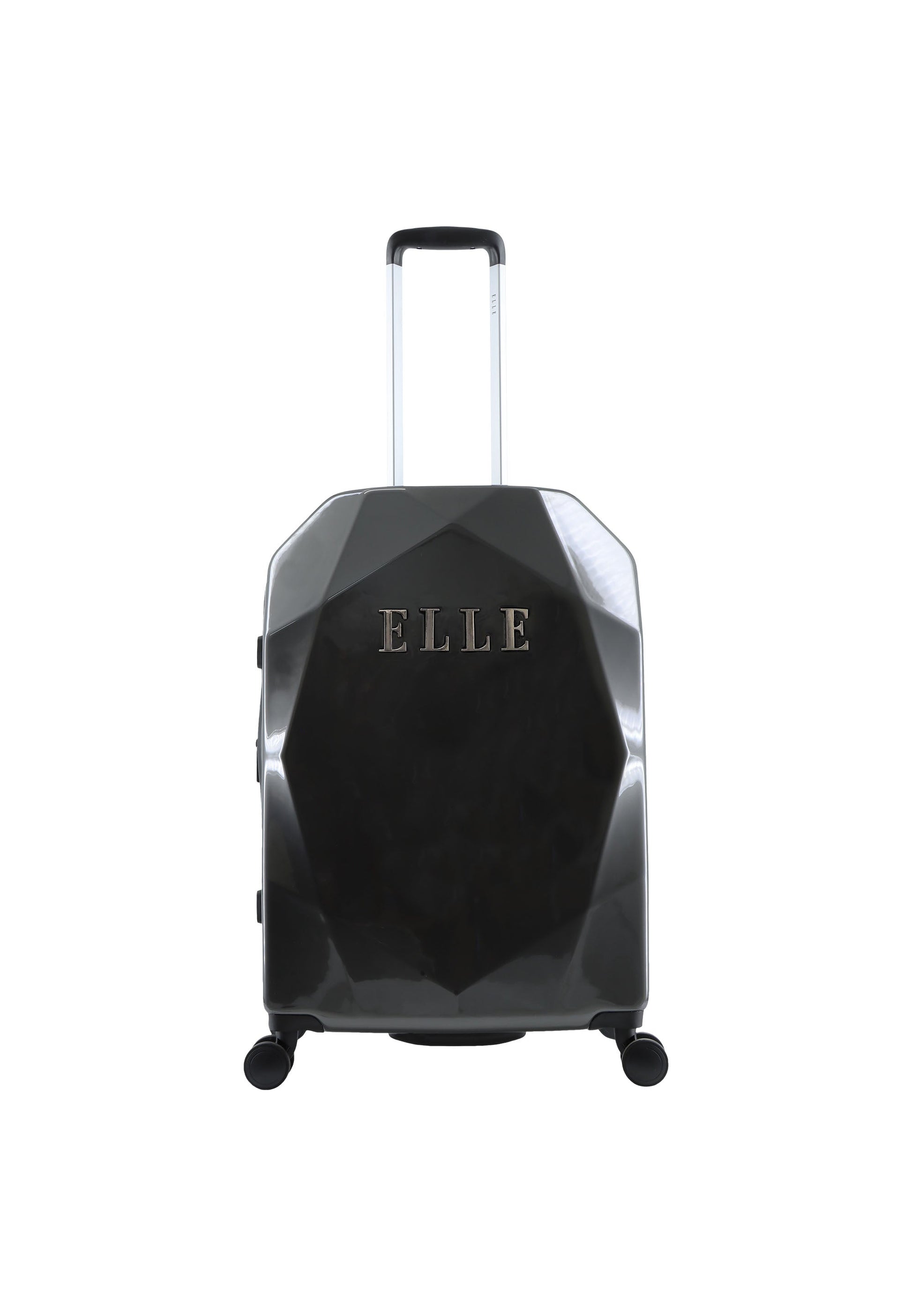 ELLE Diamond Hartschalen-Kofferset / Trolley-Set / Reisekofferset (S/M/L) Anthrazit