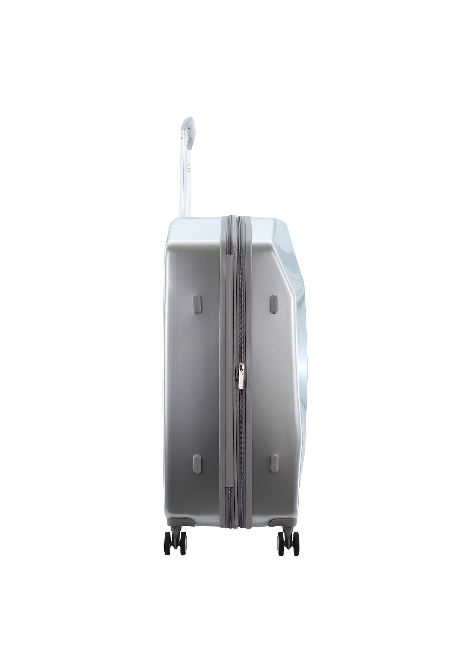 ELLE Diamond Hartschalenkoffer / Trolley / Reisekoffer (Large) Silber
