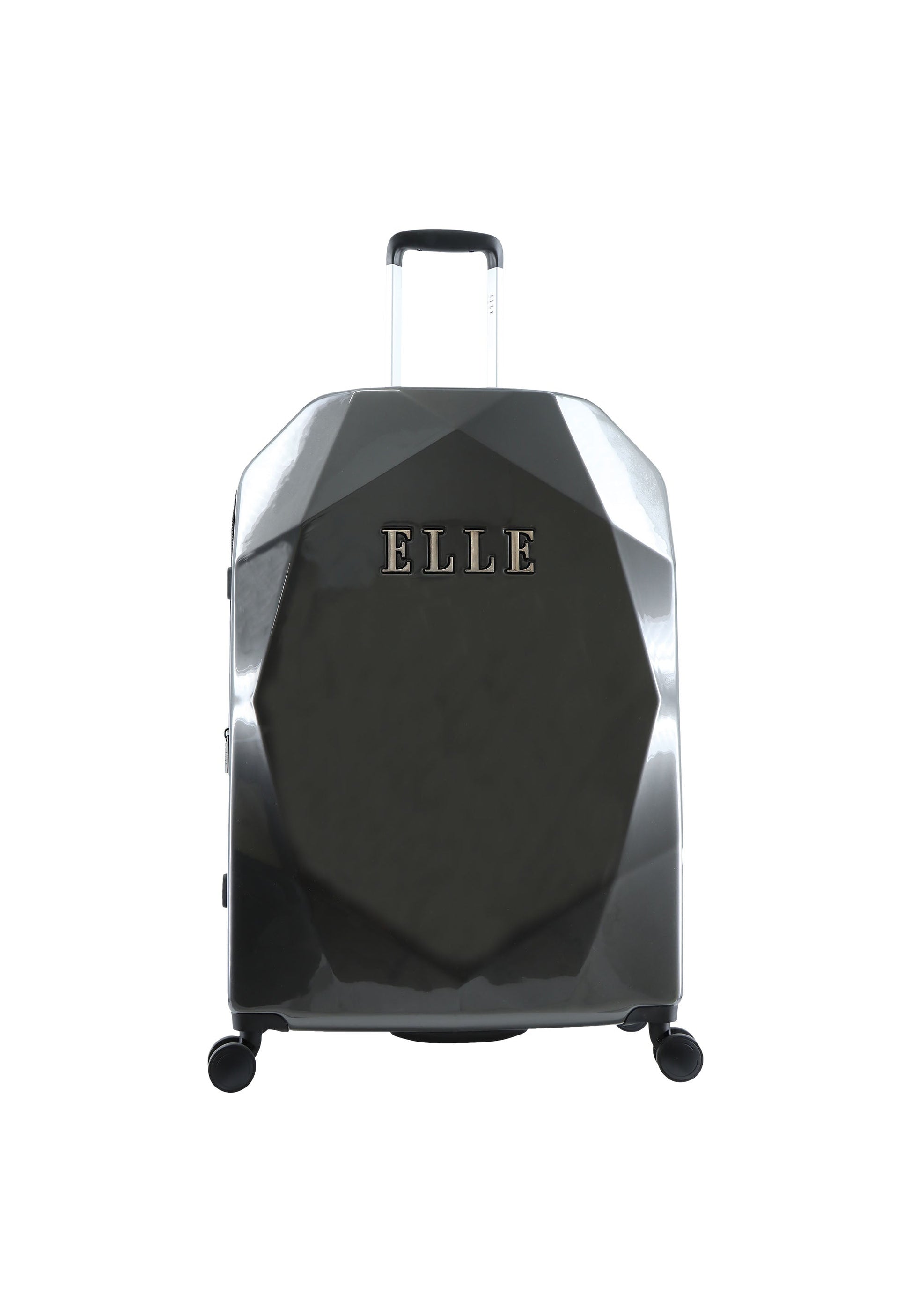 ELLE Diamond Hartschalenkoffer / Trolley / Reisekoffer (Large) Anthrazit