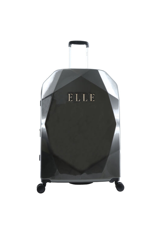 ELLE Diamond Hartschalenkoffer / Trolley / Reisekoffer (Large) Anthrazit