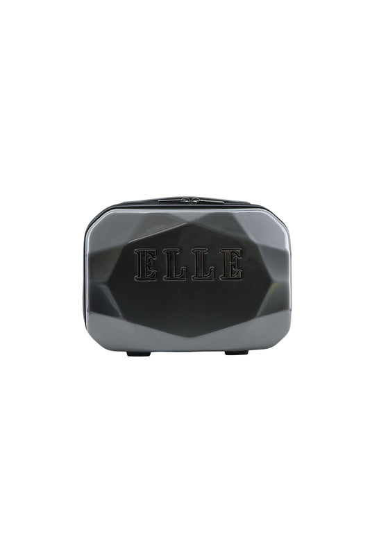 ELLE Diamond Toilettentasche / Kosmetiktasche Anthrazit