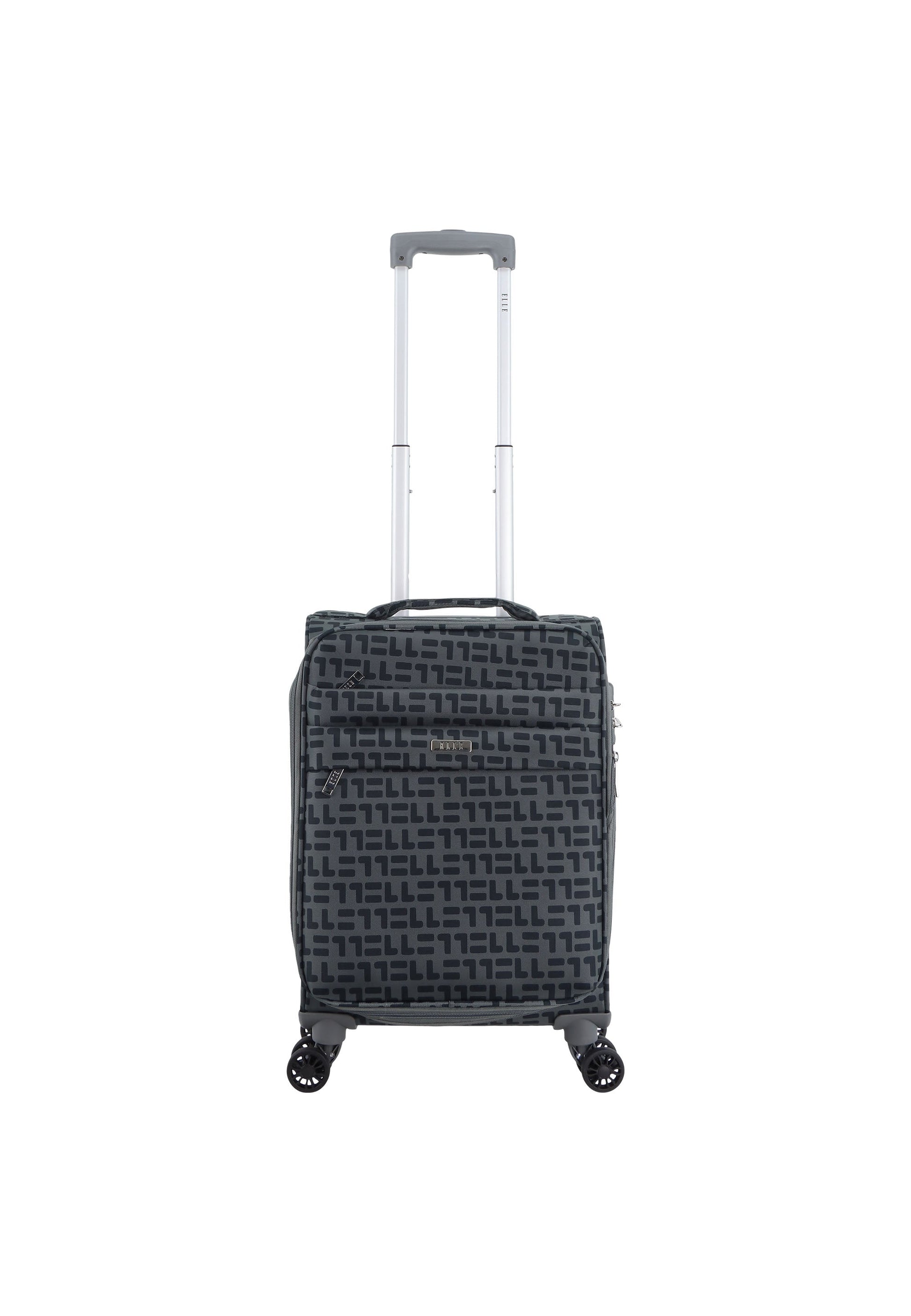ELLE Couture Handgepäck Weichschalenkoffer / Trolley / Reisekoffer (Small) Grau