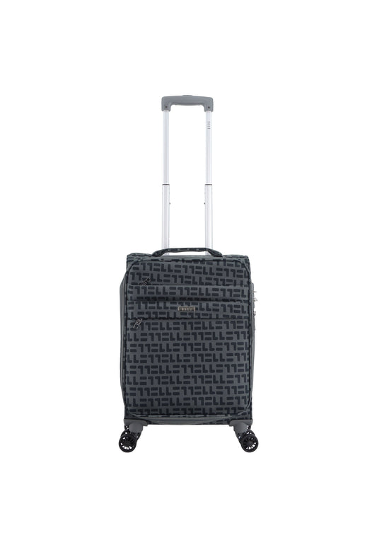 ELLE Couture Handgepäck Weichschalenkoffer / Trolley / Reisekoffer (Small) Grau