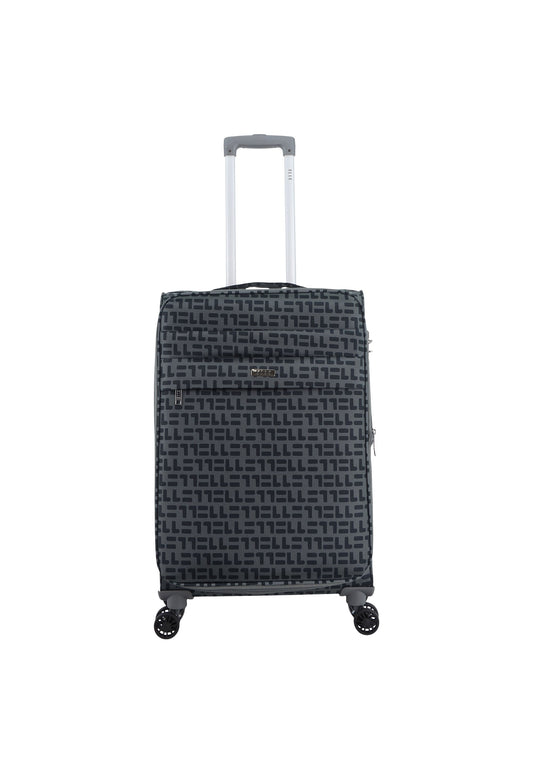 ELLE Couture Weichschalenkoffer / Trolley / Reisekoffer (Medium) Grau