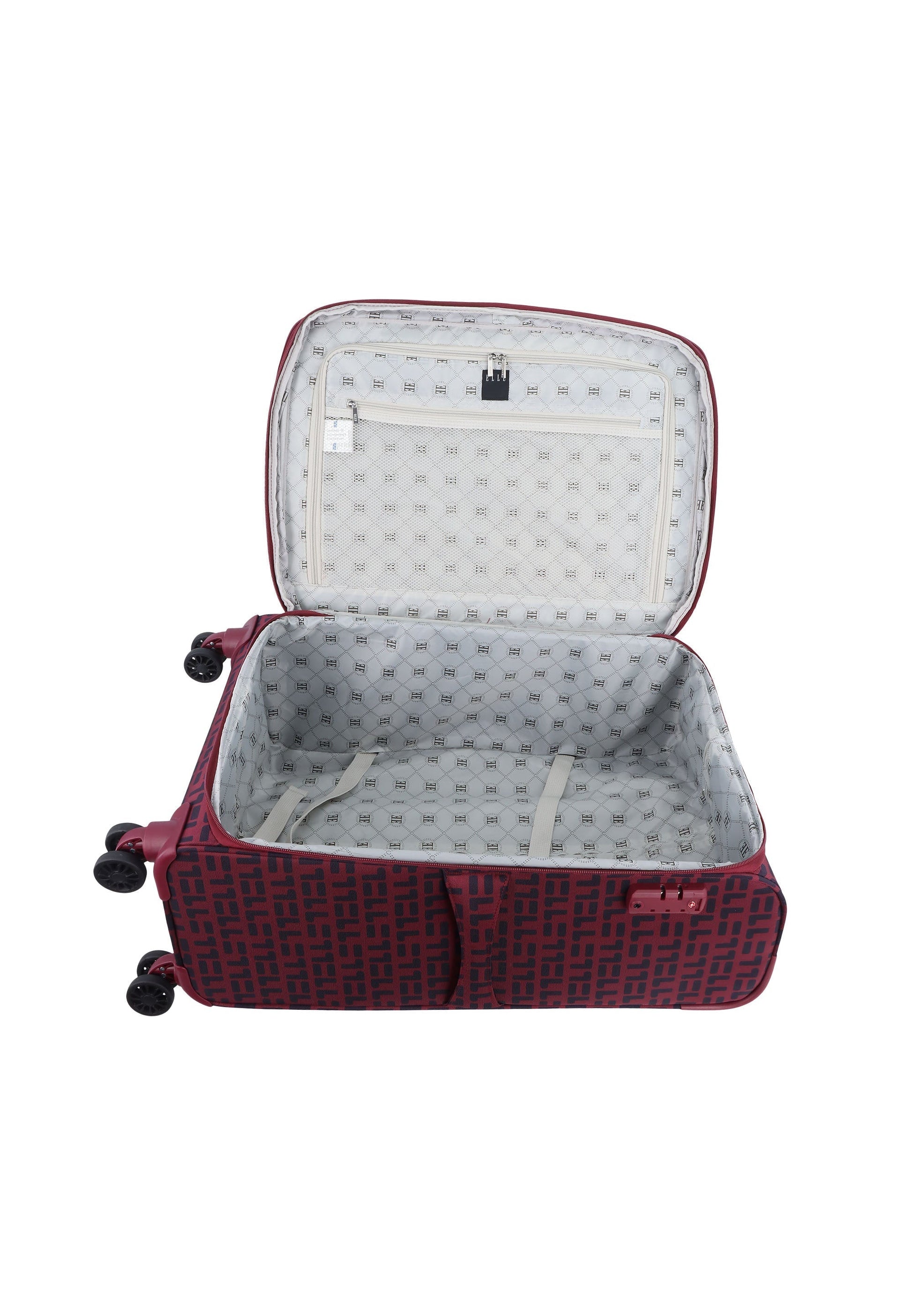 ELLE Couture Weichschalenkoffer / Trolley / Reisekoffer (Medium) Rot