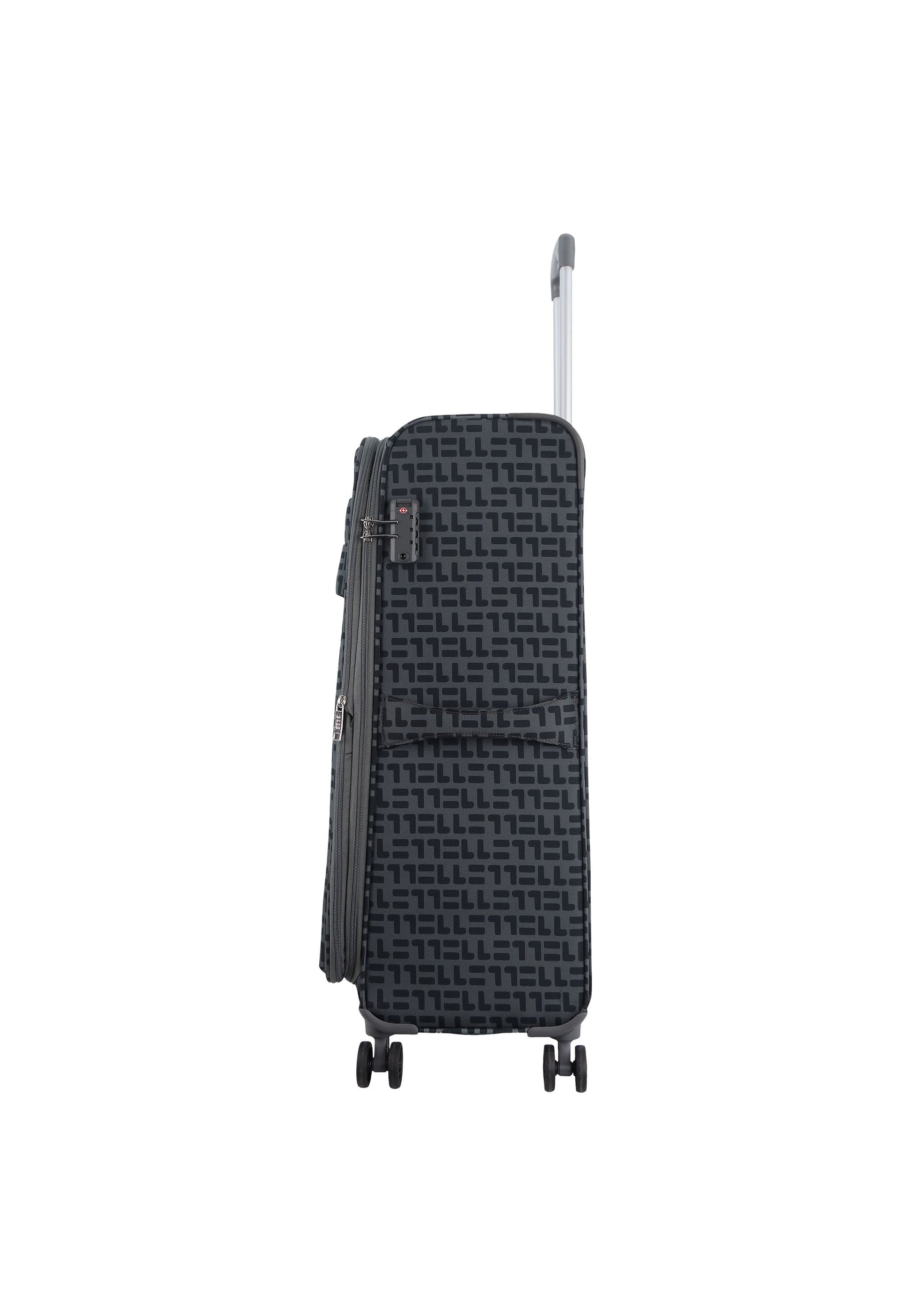 ELLE Couture Weichschalenkoffer / Trolley / Reisekoffer (Large) Grau