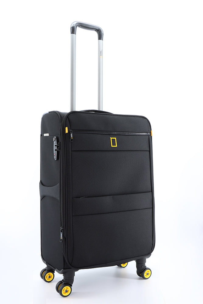 National Geographic Passage Stoffkoffer Weichschalenkoffer / Trolley / Reisekoffer - 60 cm - (Medium) Schwarz
