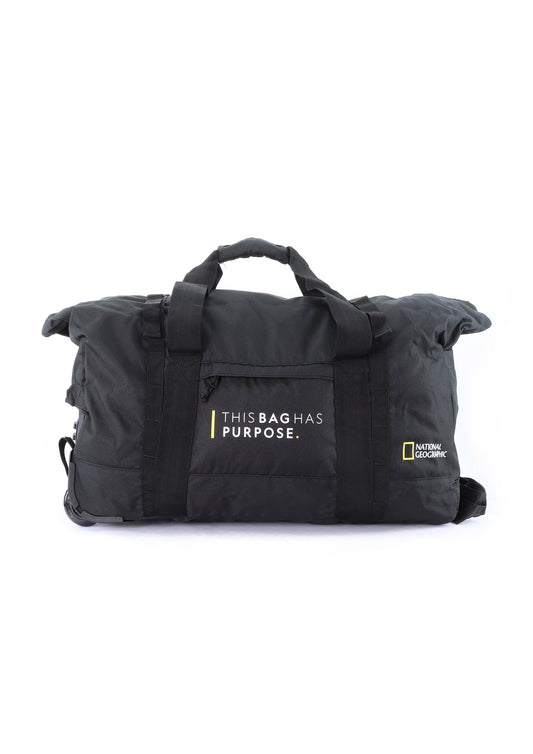 National Geographic - Pathway Rollentasche / Trollytasche / Reisetasche mit Rollen - 48L - Schwarz