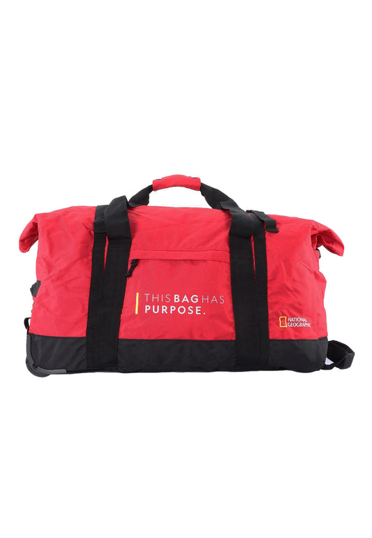 National Geographic - Pathway Rollentasche / Trollytasche / Reisetasche mit Rollen - 68L - Rot