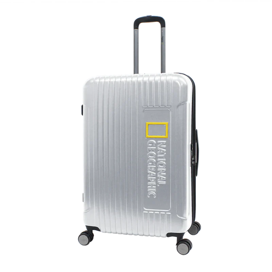 National Geographic - Canyon Hartschalenkoffer / Trolley / Reisekoffer - 77 cm - (Large) - Silber