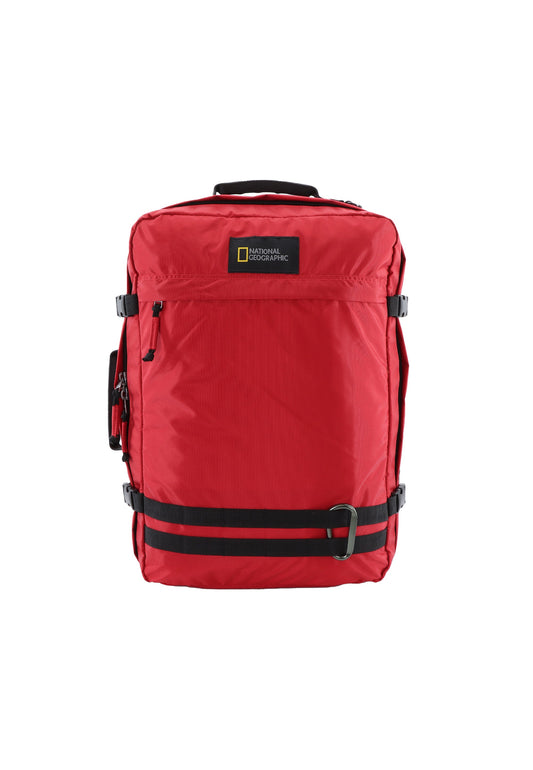 National Geographic - Hybrid Rucksack / Schultertasche / Umhängetasche / Aktentasche - 32L - Rot