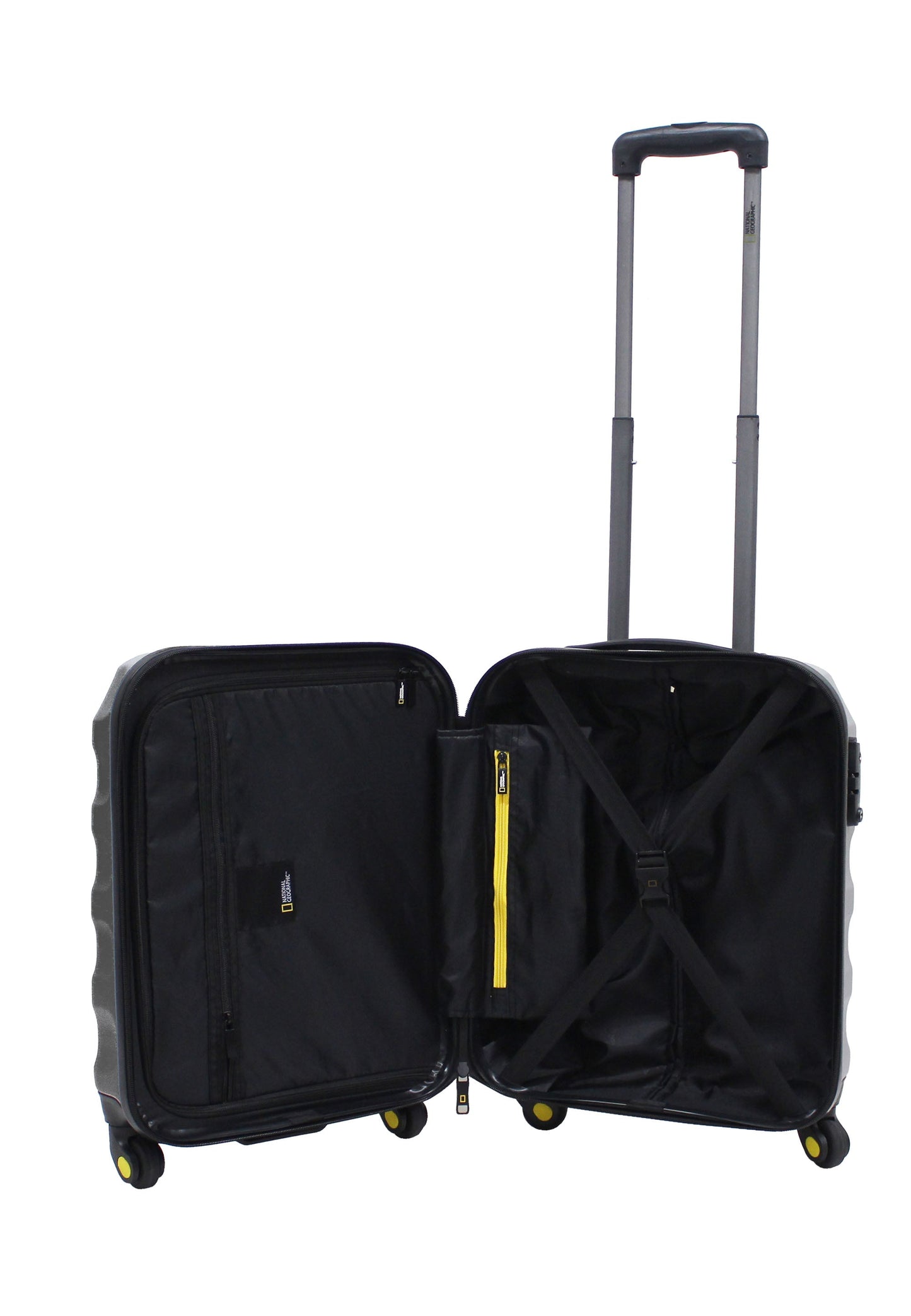 National Geographic - Arete Handgepäck Hartschalenkoffer / Trolley / Reisekoffer - 54cm - (Small) Schwarz