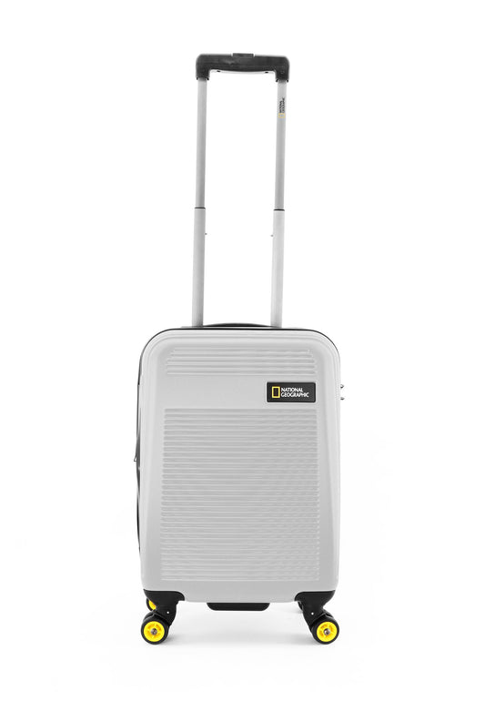 National Geographic - Aerodrome Handgepäck Hartschalenkoffer / Trolley / Reisekoffer - 54 cm - (Small) - Silber