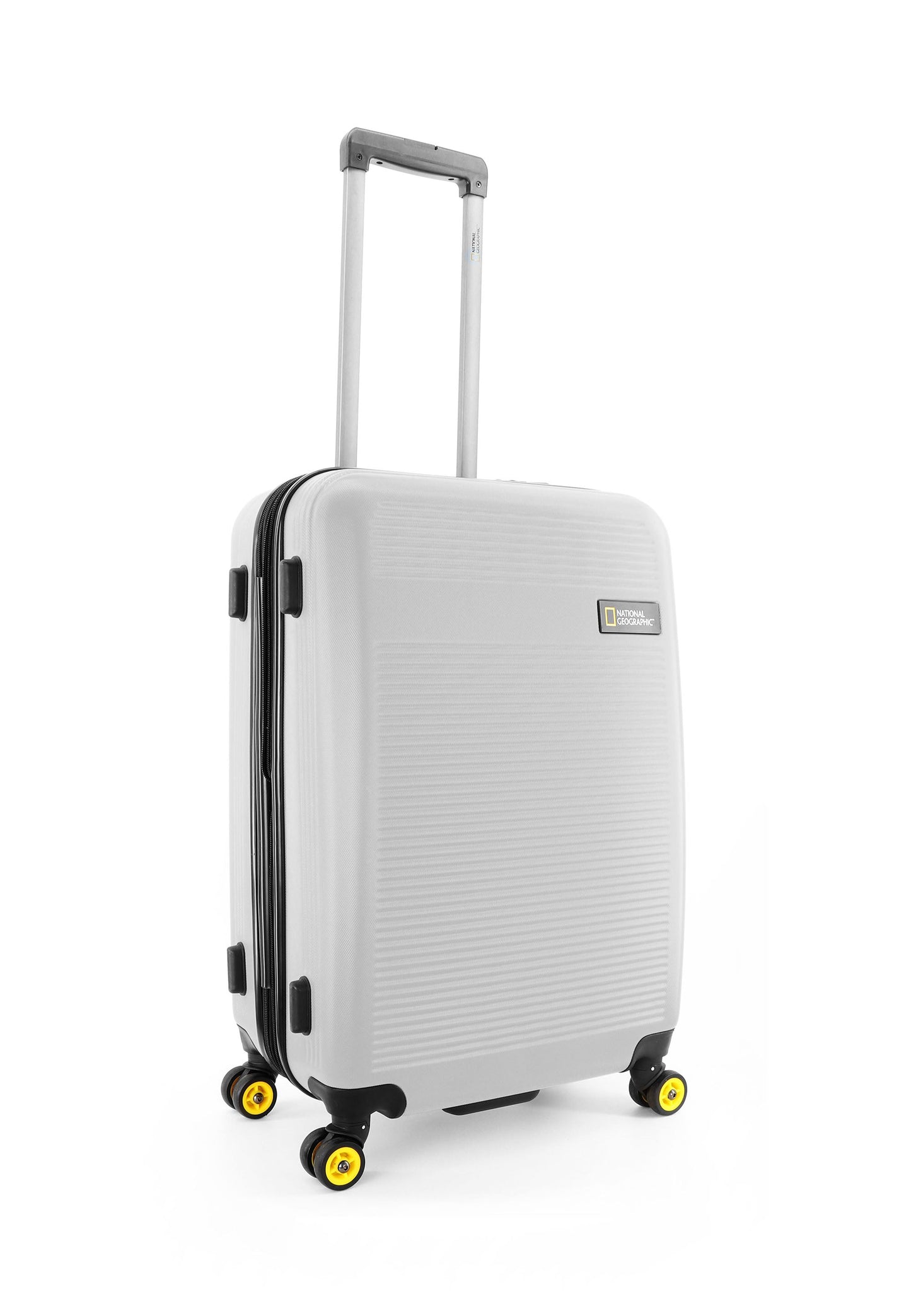 National Geographic - Aerodrome Hartschalenkoffer / Trolley / Reisekoffer - 67 cm - (Medium) - Silber
