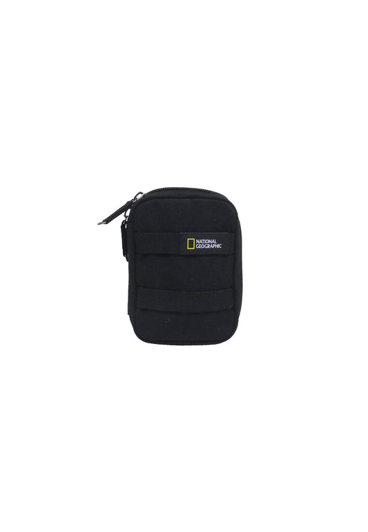 National Geographic - Milestone Vertikale Tasche mit Netzfach - 18cm Schwarz