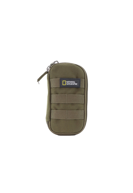 National Geographic - Milestone Vertikale Tasche mit Netzfach - 22cm Khaki