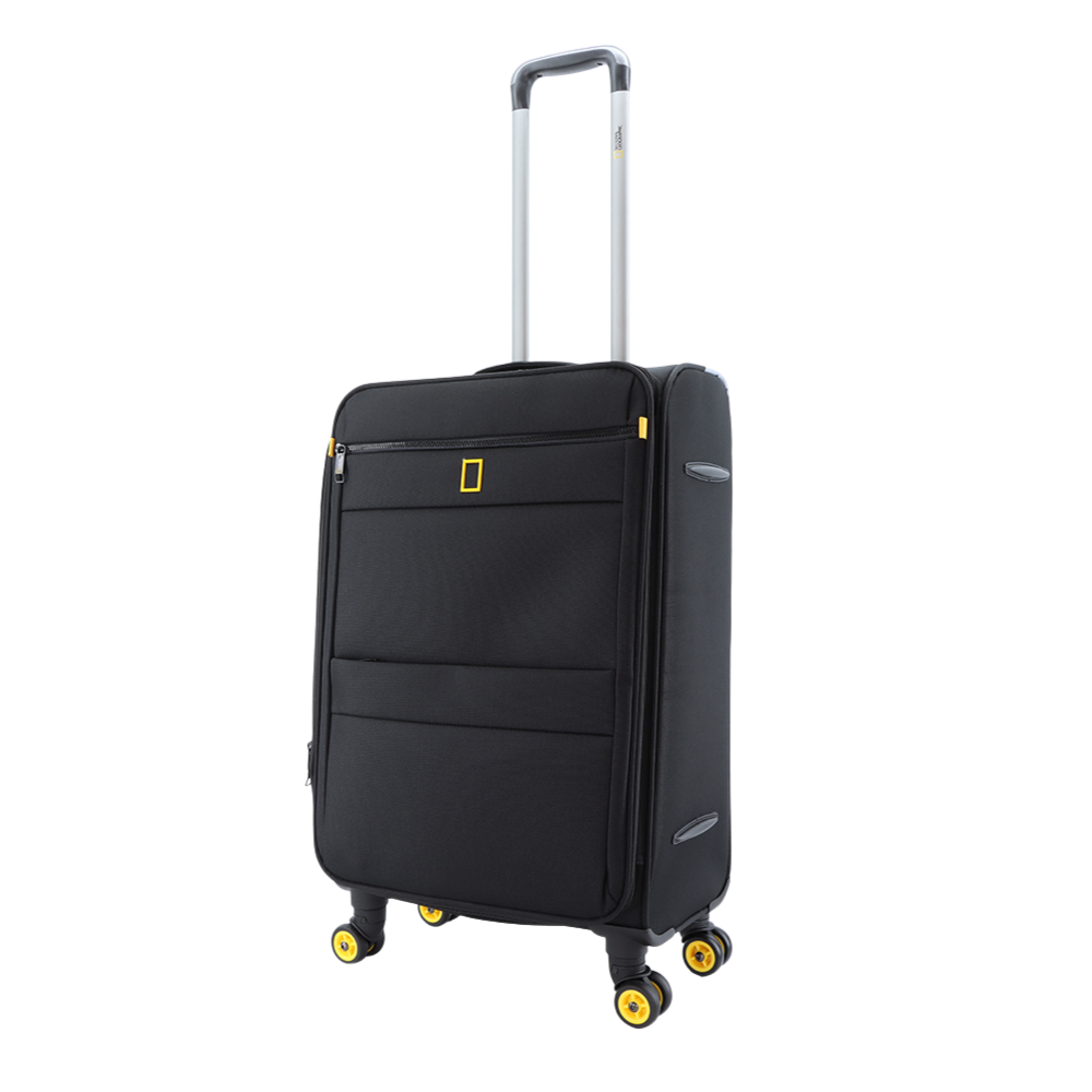 National Geographic Passage Stoffkoffer Weichschalenkoffer / Trolley / Reisekoffer - 60 cm - (Medium) Schwarz