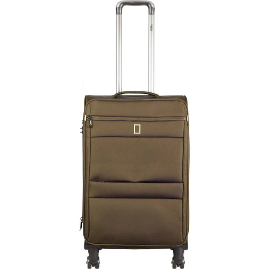 National Geographic Passage Stoffkoffer Weichschalenkoffer / Trolley / Reisekoffer - 60 cm - (Medium) Khaki